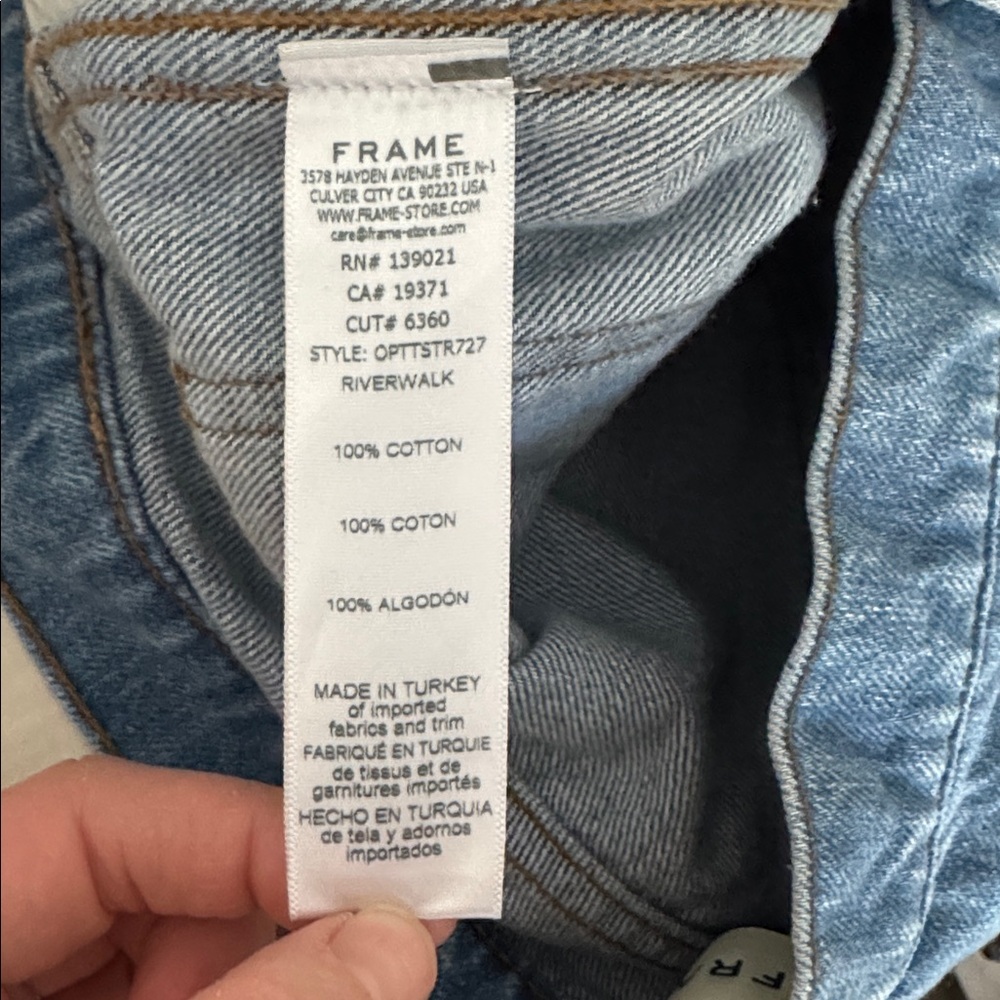 Frame True Straight Leg Riverwalk Jeans Size 29 Medium Wash  Full Length - Picture 7 of 8